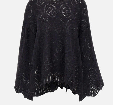 Maglione in lana e alpaca W08130280 33BLACK MAURIZIO MYKONOS 
