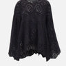 Maglione in lana e alpaca W08130280 33BLACK MAURIZIO MYKONOS 