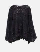 Maglione in lana e alpaca W08130280 33BLACK MAURIZIO MYKONOS 