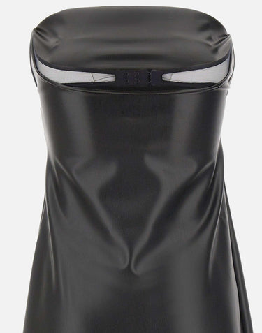 "Bustier lingerie dress" 425JRO749PU0049 BLACK COURREGES 