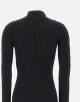 Abito lungo "Reedition Knit Dress" 325MRO692FI0001 BLACK COURREGES 