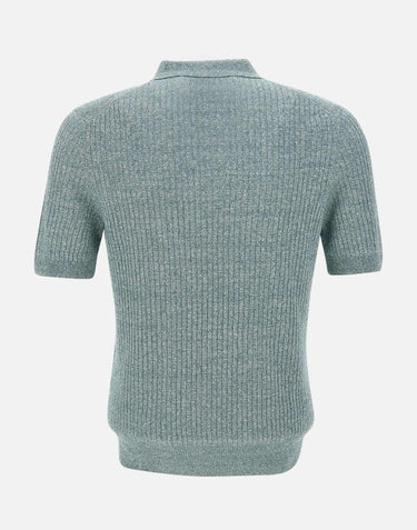 Polo in misto lino 57118 18641485 GRAN SASSO 