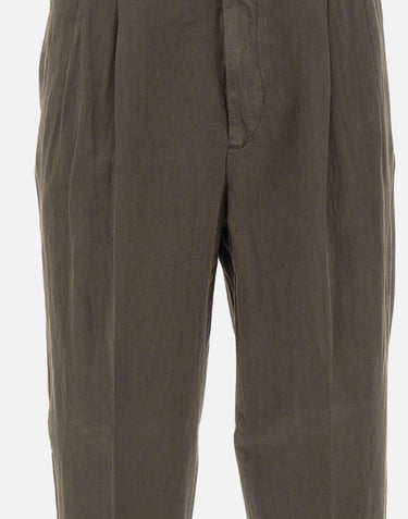 Pantaloni in misto cotone e lino COZTCLZB0CL1 SD61Y177 PT TORINO 