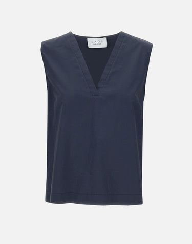 Top in popeline di cotone RP1MR018 3003 KAOS 