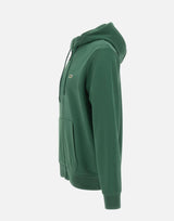 Felpa in cotone con zip e cappuccio SH9809 132 LACOSTE 