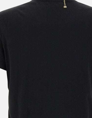T-shirt in cotone con collana MA02951E2 110 ELISABETTA FRANCHI 
