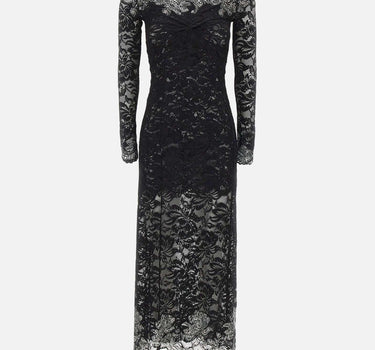 Abito in pizzo con micro borchie 25HJRO209PA0170 P001 RABANNE 