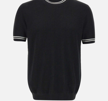 T-shirt in seta e cotone DK87052 NERO DIKTAT 