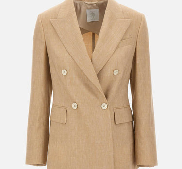 Blazer doppiopetto misto lino e lana M85GIAF02 TES0M047173 ELEVENTY 