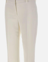 Pantaloni in crêpe leggero con bande in raso PA17561E2 360 ELISABETTA FRANCHI 