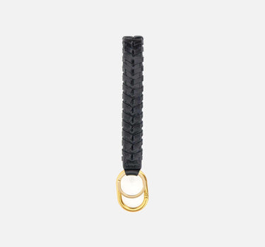Portachiavi in pelle PCHANDLEBRAID NERO GIANNI CHIARINI 
