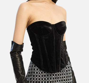 "Velvet Bustier Top" 115256 100 ROTATE BIRGER CHRISTENSEN 