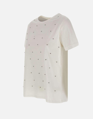 T-shirt con cristalli RIJDK002 1041 KAOS 