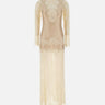 Abito lungo in pizzo a colto alto 25PJR0043PA0170 P105 RABANNE 