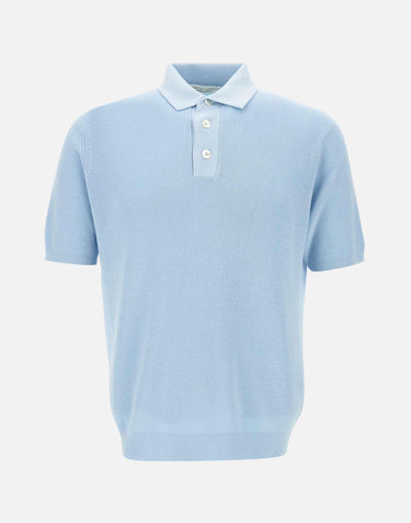 Polo in crepe di cotone PL1MC CR14P800 FILIPPO DE LAURENTIIS 