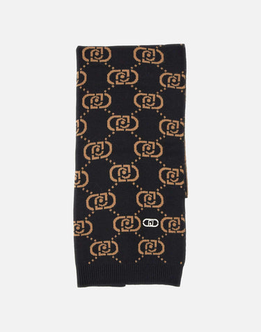 Sciarpa in monogram jacquard 2F5004M0300 09N37 LIU-JO 