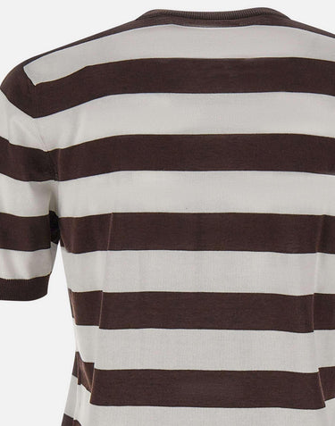 Maglia in cotone a righe 303321 232 KANGRA 