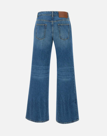 "Low Waist Straight Leg Jean" 1225DJE006499A INDIGO VICTORIA BECKHAM 