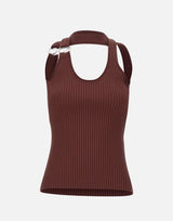 Top a maglia "C-Logo" COPML214Y3025 BRW COPERNI 