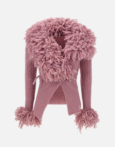 Cardigan lana e cashmere 251WCD00006 KWW004AA026 THE ATTICO 