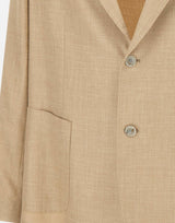 Blazer in lana, seta e lino 48009 0011 BARBA 