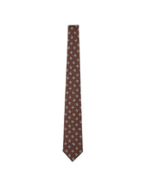 Cravatta in seta con motivo floreale UCRVKRC01M9008 001 KITON 