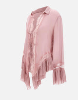 Blusa in georgette con pizzo 2C444A N0114 BLUMARINE 
