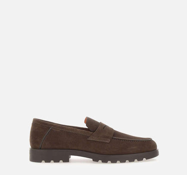 Mocassino penny in suede MGDC18610DTRBSEY T50 SANTONI 