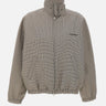 Giacca bomber pied de poule con fibbia e zip 126CBL334W00145 REDBLACK COURREGES 