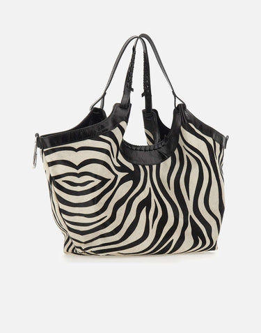 Borsa a spalla  "Dua-The Shape of you" BS12510 CAVINTZEBRABIANCONERO GIANNI CHIARINI 