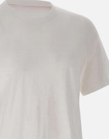 T-shirt in cotone slub-yarn con dettaglio logo 50508243 100 BOSS 