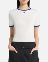 T-shirt "Signature Contrast" 125JTS017JS0203 B257 COURREGES 