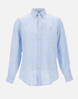 Camicia in lino a righe 710B15594 005 POLO RALPH LAUREN 