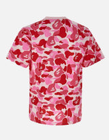 T-shirt "College ABC Camo" 001CSM301011M PINK BAPE 