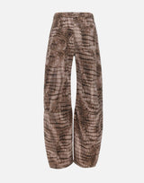 Jeans in drill con stampa alligatore PJ31D61E2 644 ELISABETTA FRANCHI 