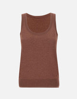 Top smanicato in maglia SP5NT001 6022 KAOS 