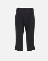 Pantaloni in crêpe leggero con bande in raso PA17561E2 110 ELISABETTA FRANCHI 
