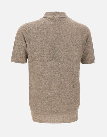 Polo in misto lino PL1MCSK LC14R921 FILIPPO DE LAURENTIIS 