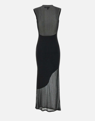 "Sheer knit maxi dress" 113706 100 ROTATE BIRGER CHRISTENSEN 