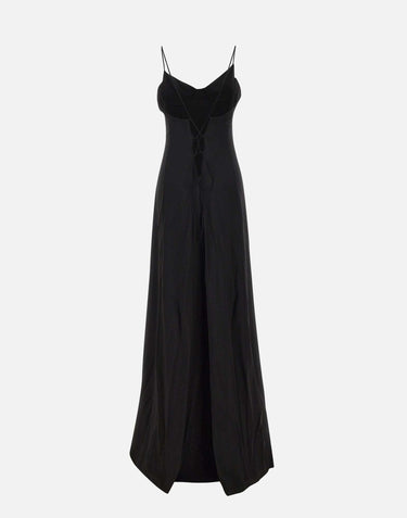 Abito "Amelie" in crepe di viscosa 6028 NERO LES FILLES D'EVA 