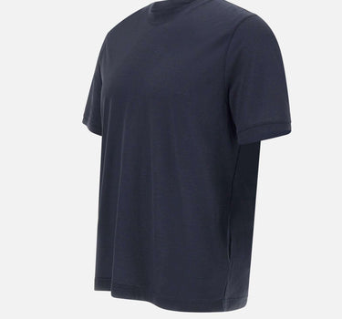 T-shirt in crepe di cotone DK87114 BLU DIKTAT 