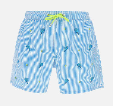 Costume da bagno "Gustavia Seersucker Padel Stripes" GUS0007 02765H17 MC2 SAINT BARTH 