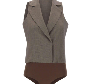 Gilet body in tessuto mélange CA6127T577A P9578 LIU-JO 
