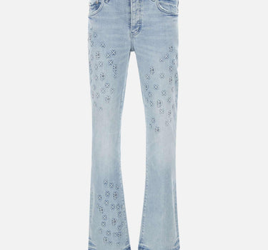 Jeans "Monogram embossed" P004 FOBL425LTINDIGO PURPLE BRAND 