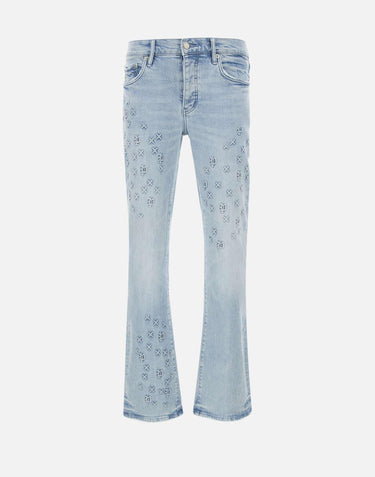Jeans "Monogram embossed" P004 FOBL425LTINDIGO PURPLE BRAND 