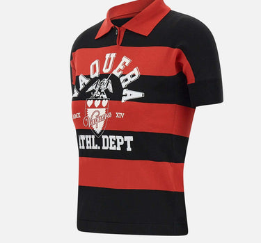 Polo in viscosa VAQ09N002 RED1 VAQUERA 