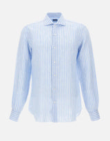 Camicia in lino a righe LIU02P0154037U 0001 BARBA 
