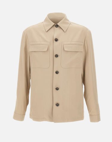 Giacca overshirt in lyocell 9C36SH653E SG99837 PAL ZILERI 