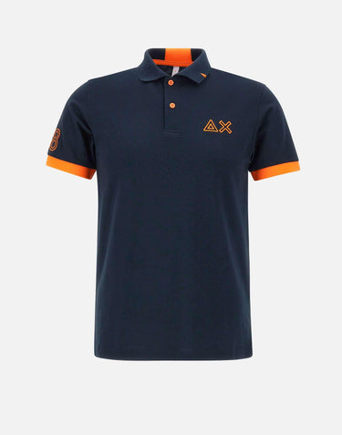 "Polo logo fluo" A35122 07 SUN68 