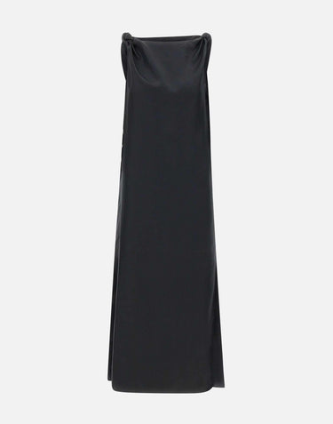 Abito "Moun" in seta MOUN BLACK LOULOU DE SAISON 
